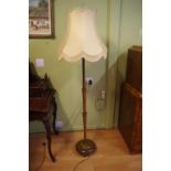Vintage timber standard lamp
