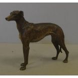 Franz Bergman cold painted bronze dog Austrian, stamped, 13cm high, 12.5cm long approx.