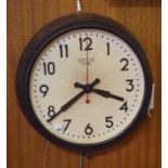 Smiths Sectric industrial electric clock with bakelite outer to case, 37cm diameter