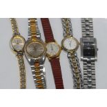 Bulova ladies wristwatch together with seiko watches etc