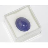 Unset tanzanite cabochon