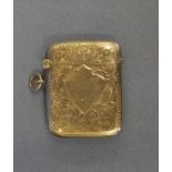 Sterling silver vesta hallmarked Birmingham 1912