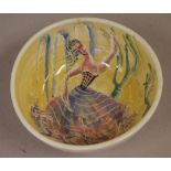 Martin Boyd Australian pottery "ballerina" bowl D12.5cm approx