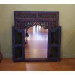 Balinese wall mirror 97cm high, 80cm wide