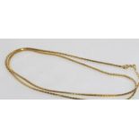 14ct yellow gold necklace weight: approx 13.3 grams, size: approx 60cm length