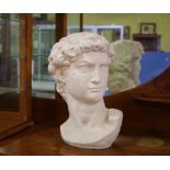 Greek style bust ex Great Gatsby film set, 43 cm high