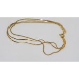 Three strand gold bracelet marked Italy 14K weight: approx 2.2 grams