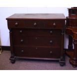 Victorian chest of drawers 115cm wide, 102cm high