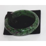 Natural ruby zoisite bangle