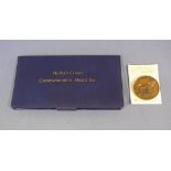 1986 Halley's Comet commemorative medal set together with a commemorative Apollo 11 1969 medal