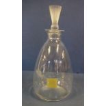 Lalique crystal decanter signed 'Lalique France' to base, 25cm high approx.