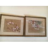 Two Chinese water colours 33 x 27cm