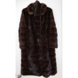 Good quality full length mink coat