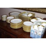 Royal Worcester 'Durham' pattern dinner set for 12 to include 12 each dinner plates, entree