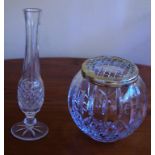 Two Waterford crystal vases