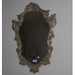 Small ornate gilt framed mirror