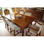Australian extension dining table by Edward Hill, Sydney. 107cm wide by 1.8cm long, with two