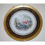 Limoges porcelain cabinet plate 24cm diamoeter