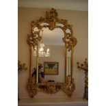 Good ornate gilt mirror