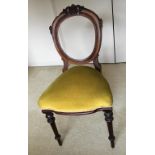 Victorian spoon back chair