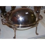 Silver plated warmer lidded dish