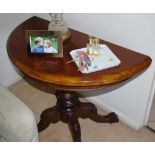 Victorian walnut card table