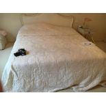 French style king size bed head 180cm wide approx