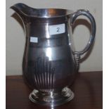 Large Indian 800 silver jug 23cm high, approx 600gms
