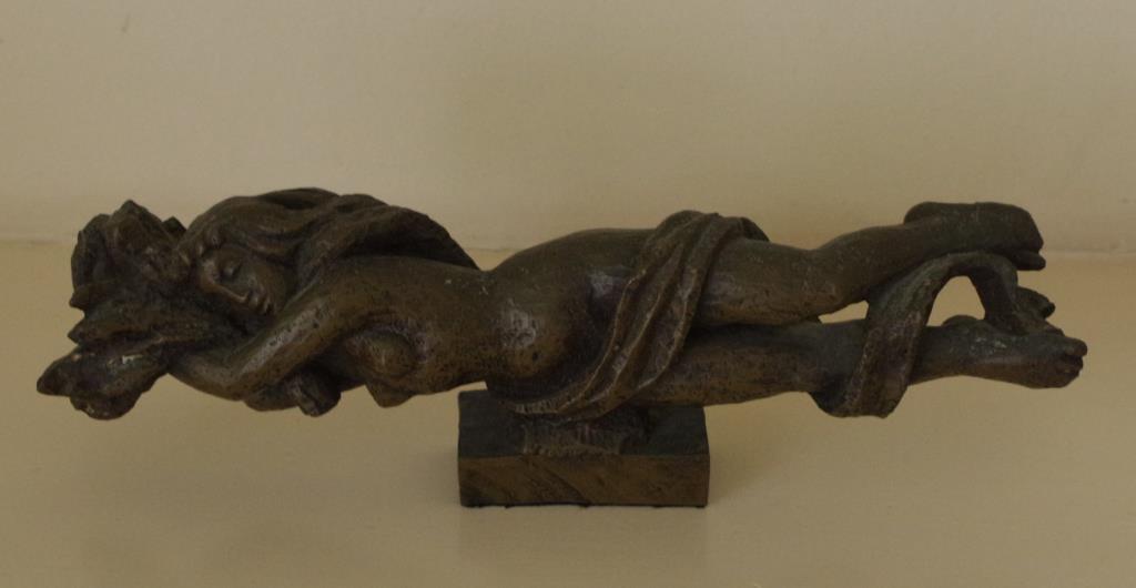 Arthur Fleischmann (1896-1990) Dawn proto-type for large bronze. 29cm long, 9cm high.