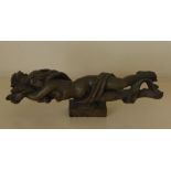 Arthur Fleischmann (1896-1990) Dawn proto-type for large bronze. 29cm long, 9cm high.