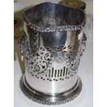 Hardy Bros silver plated champagne bucket with lion heads