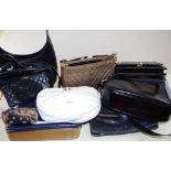 Quanity of ladies leather handbags inclduing Bally & Cellini