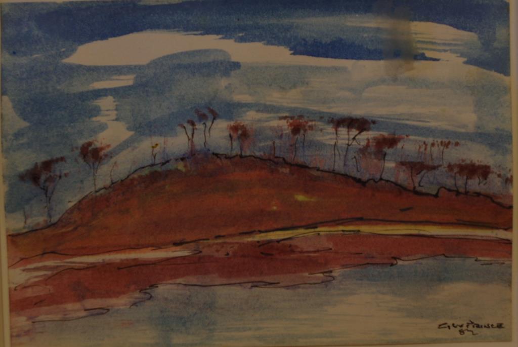 Artist unknown, Tasmanian landscape acrylic on board, signed lower right, 29cm x 39cm approx. - Image 3 of 3