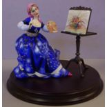 Royal Doulton 'The Gentle Arts' figurine 'Painting', HN3012, 384/750, 16cm high approx., includes