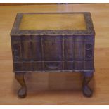 Oriental carved jewellery chest 46.5cm wide, 30cm deep, 41cm high