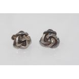 Sterling silver flower earrings screw fittings