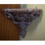 Antique French corner wall shelf 40cm high approx