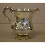 Victorian sterling silver creamer jug hallmarked London 1857 (Edward Joseph, Aldersgate Street,