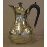 Victorian sterling silver small ewer hallmarked London 1880 (Martin, Hall & Co), 16cm high, 336