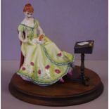 Royal Doulton 'The Gentle Arts' figurine 'Writing', HN3049389/750, 18cm high approx., includes metal