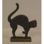 Cast iron pussy cat door stop 19cm high