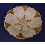 Antique Meissen gilded porcelain bowl 28cm diameter approx.