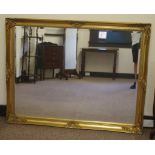 Large decorative gilt framed mirror 136cm x 106cm