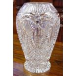 Large impressive Waterford crystal "Clare" vase H30cm approx