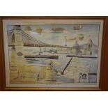 'Sydney in 1988' framed print ltd edition 14/1000, printed on Teton Cover 239gsm, certificate of