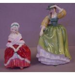 Royal Doulton lady figurines comprising Peggy HN2038 & Buttercup HN4805, 17cm high (tallest)