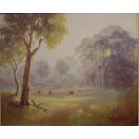 Grace Mansfield Walker (Australia) "Early Morning" Bathurst, oil on canvas panel, signed '
