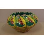 Australian Delamere Art ware bowl decorated with stylised leaves, 28cm diameter approx.