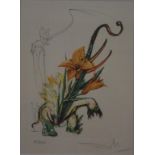 Salvador Dali, Spain (1904- 1989) "Elephant Lily" offset lithograph limited edition 53/350, signed