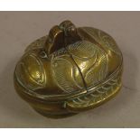 Chinese travelling brass sensor 6cm high approx.